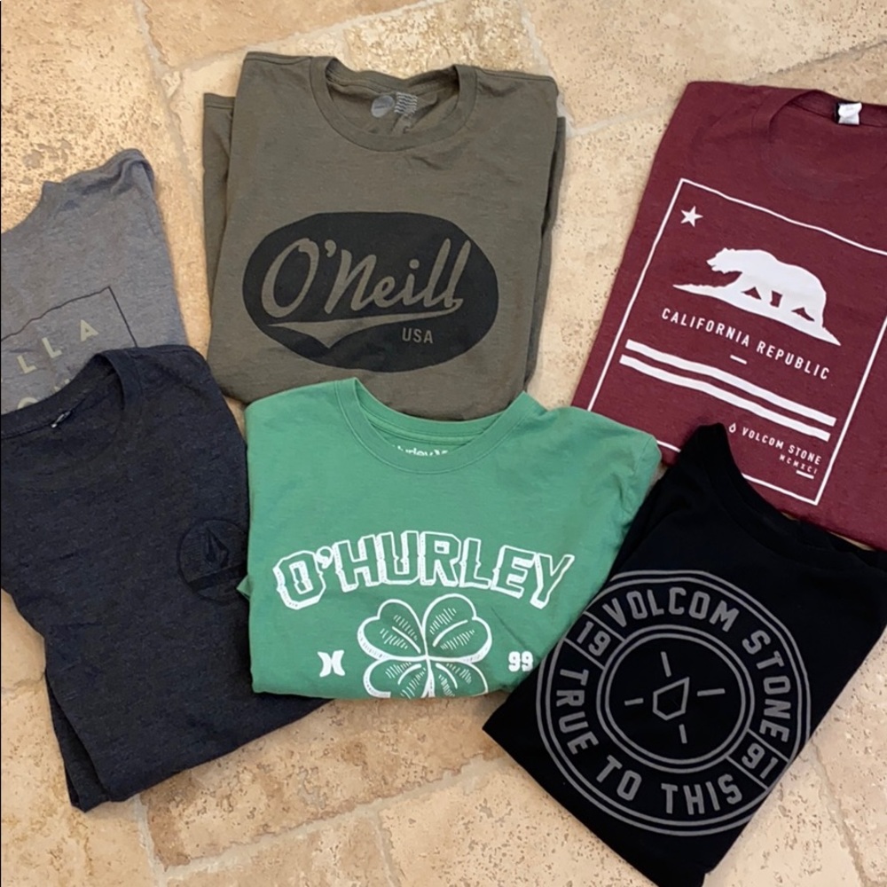 Surf shirts Bundle of 6 all XL in great cond